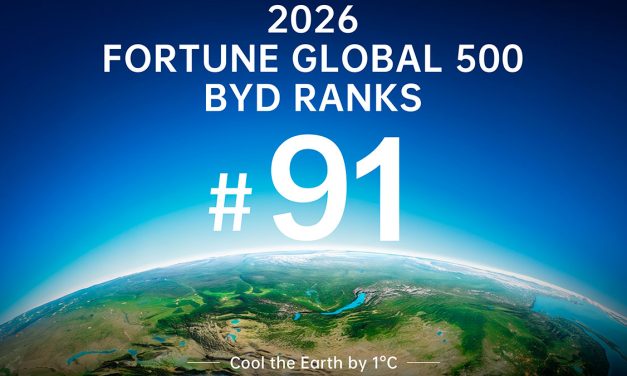 BYD ocupa el puesto 91 en el ranking Fortune Global 500 – 2026