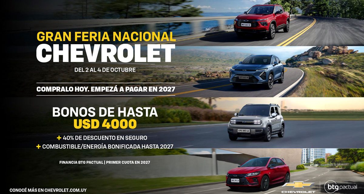 La “Gran Feria Nacional Chevrolet” tres días de beneficios
